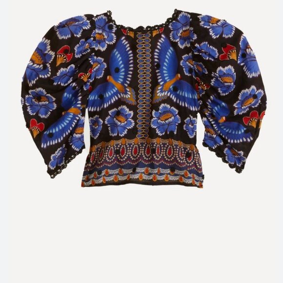 Ainika Sparkle Black Short-Sleeve Blouse -NWT - Picture 3 of 7